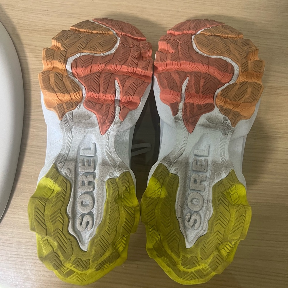Sorel Gray and Coral Athletic Sneakers - Picture 4 of 4